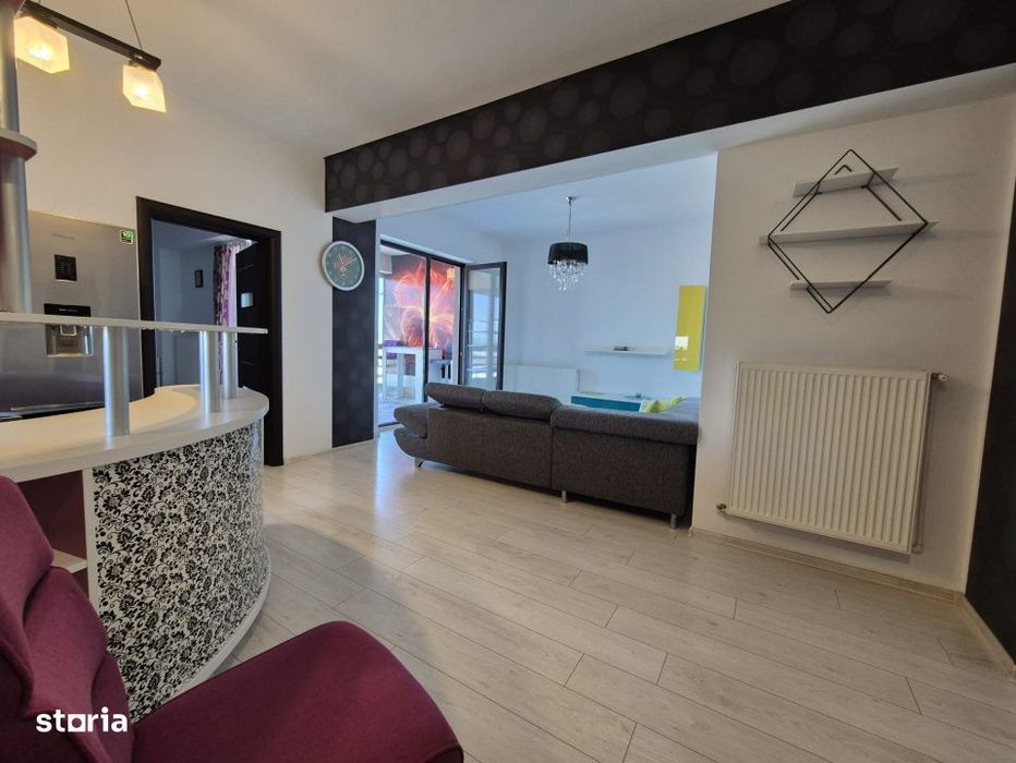 Apartament 2 camere Central, bloc nou, etaj 5/6, mobilat, utilat