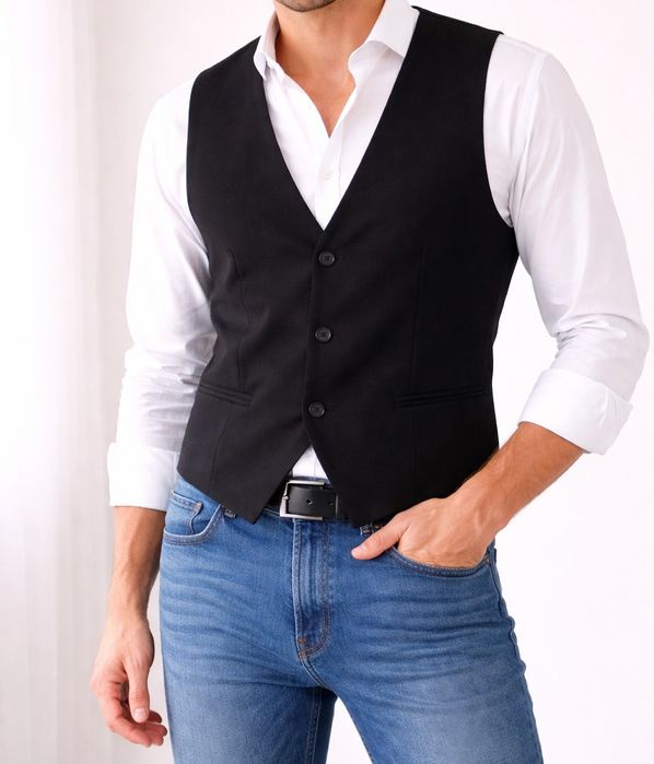 Vesta neagra Moda mărime M