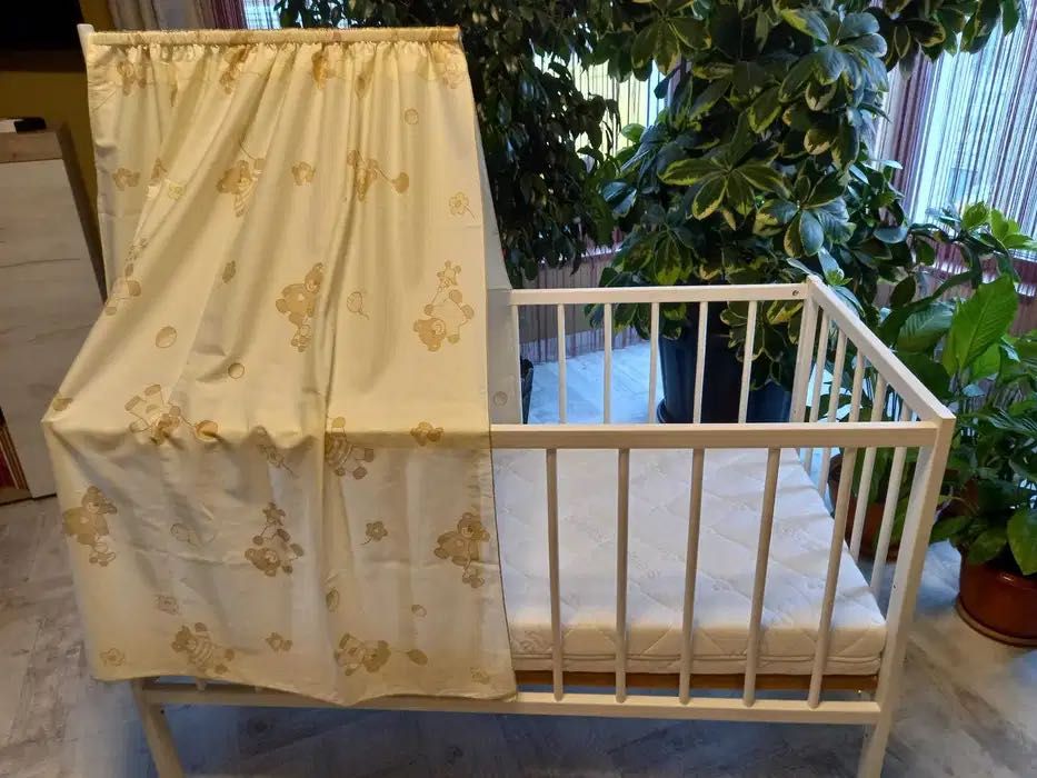 Patuti copii cu baldahin, multifunctional si scaun de masa pentru copi