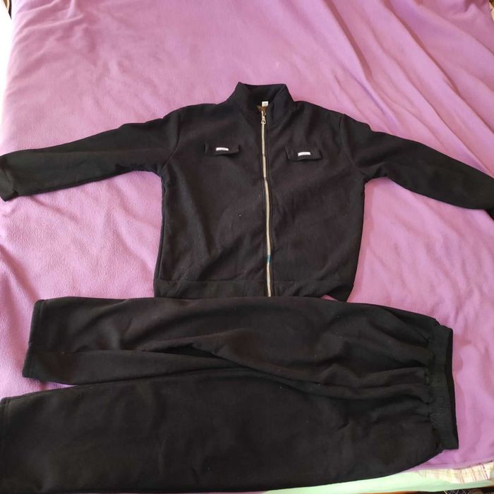 Ежедневен дамски джинсов костюм (ватиран). Размер ХL.