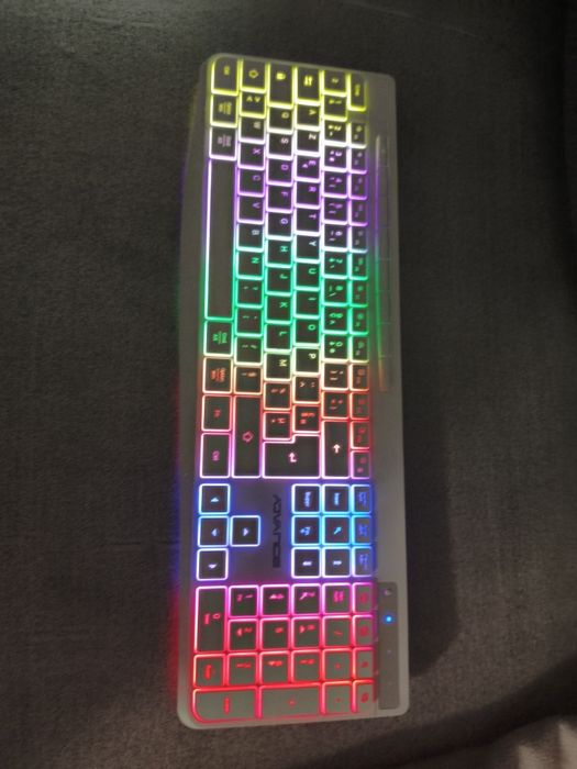 Tastatură Wireless Silent, Backlit, Layout Francez AZERTY