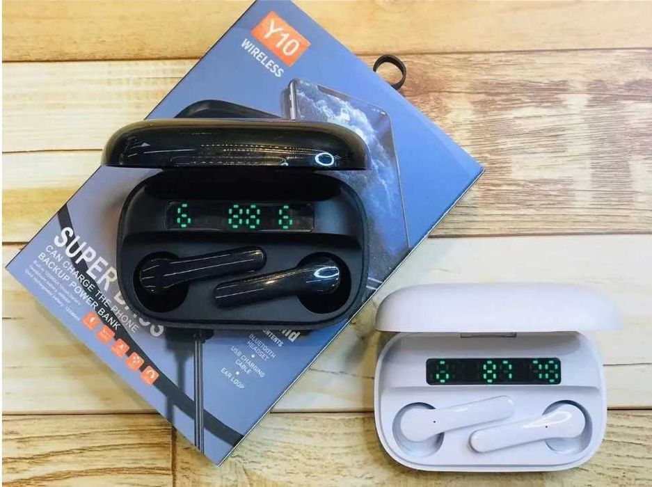 Качествени Слушалки Sumker Y10, Безжични, Черен/Бял