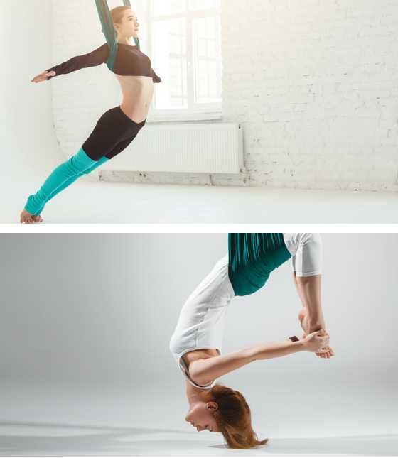 Еластичен Хамак Люлка Шал Слинг за ВЪЗДУШНА ЙОГА + Aксесоари lyly.one