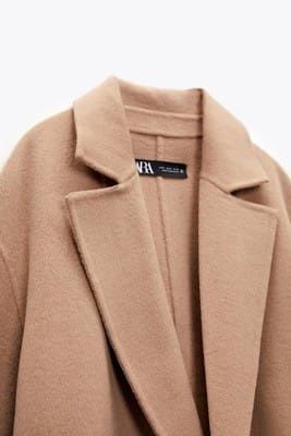 Palton lana Hande made Zara Limited