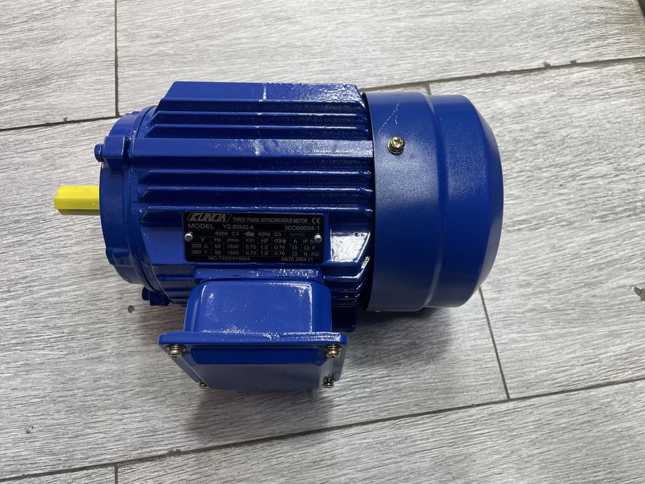 Двигатель 220в 1500 об/мин 0,75квт 1.0HP KUNDA