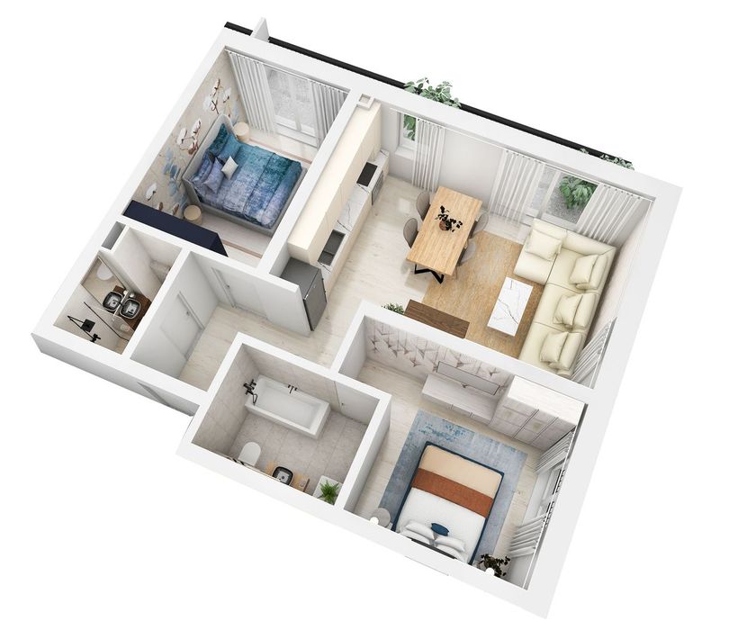 Apartament 3 camere, incalzire pardoseala, garantie 10 ani, Magnolia