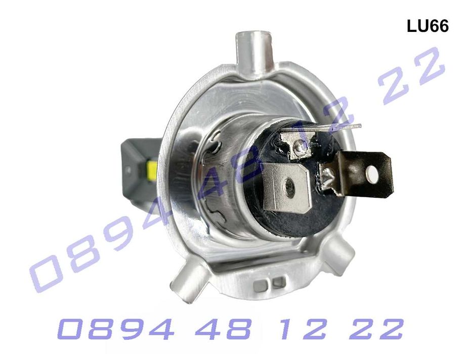 H4 LED светлини 12V/24V крушки COB чип фар къси дълги ярки бели лед
