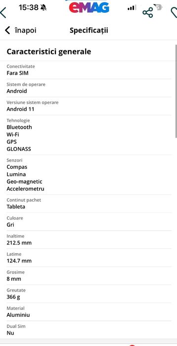 Tableta Samsung Galaxy Tab A7 lite
