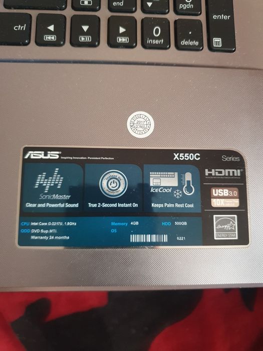 Laptop ASUS X550C – Intel i3 / 12 GB RAM / Upgrade SSD / Placă Video Dedicată
