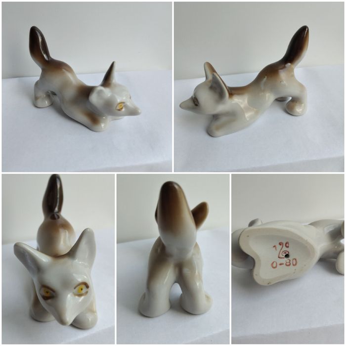 Статуэтки, фигурки СССР. "Лисичка", "Лев".