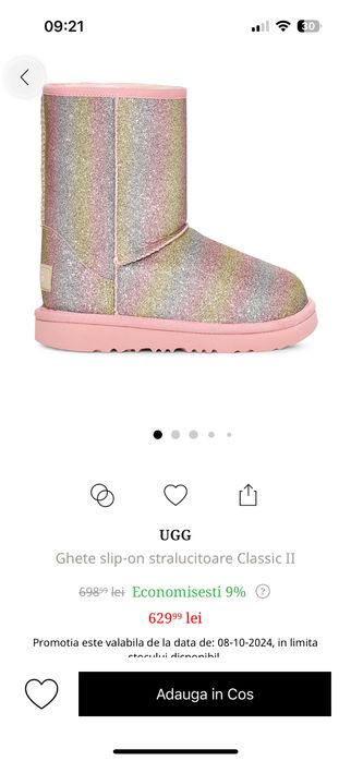 Ugg Fetite marimea 28 jumate