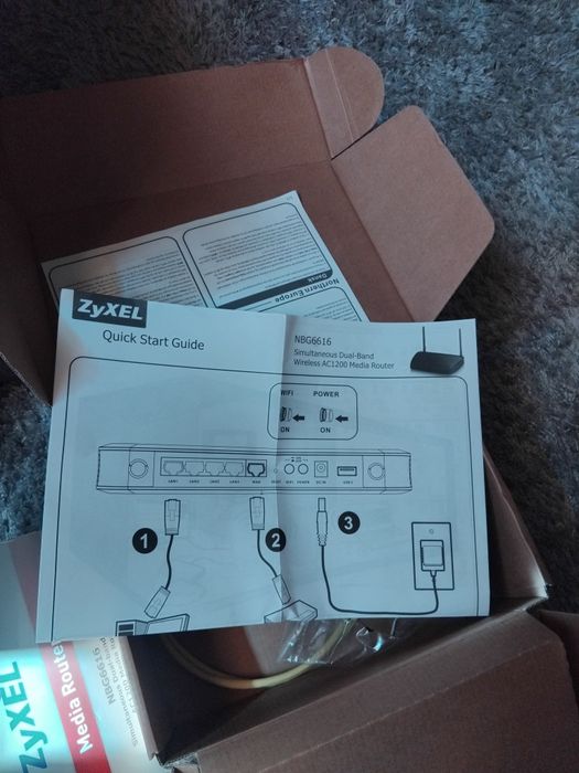 Router wireless ZyXEL Gigabit NBG6616 Dual-Band nou