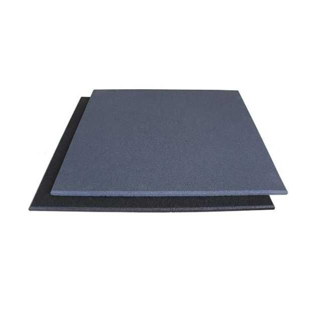 Настилка за Фитнес Зали, Гумени Настилки – Плоча 100×100×2 см, Сив