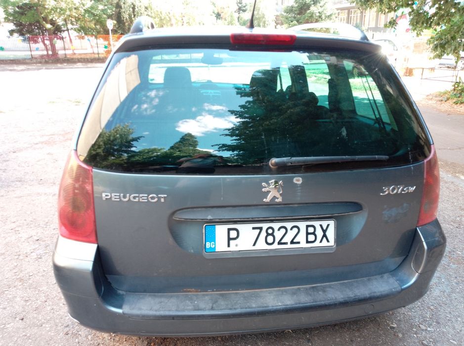 Peugeot 307 SW 1.6 HDi 90 к.с. Дизел | 2004 | Тъмно сив металик