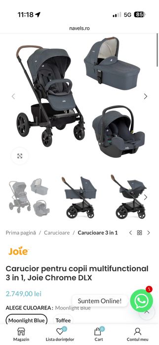 Vand carut joie sport 3 in 1