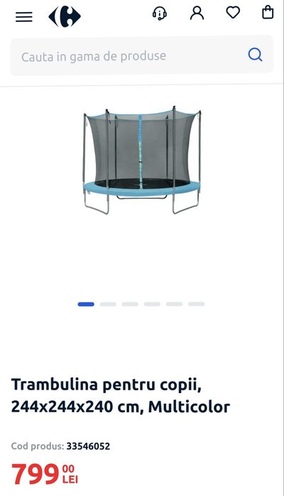 Trambulina 2m44 - Nouă, în cutie