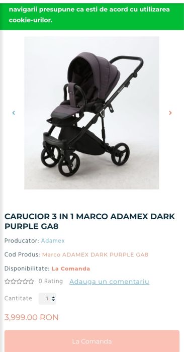 Carucior 3 in 1 MARCO ADAMEX DARK purple  GA8