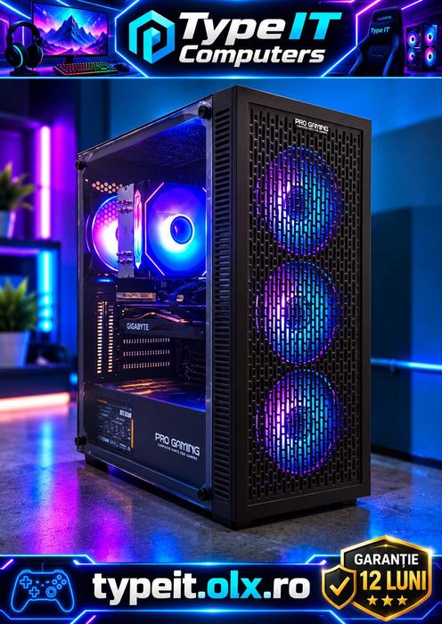 Calculator Gaming Ryzen 5500, 32GB DDR4, RTX 3060 12GB DDR6, 512 Nvme