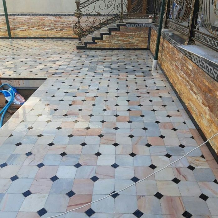 Брусчатка Тосеймiз Укладка Брусчатки