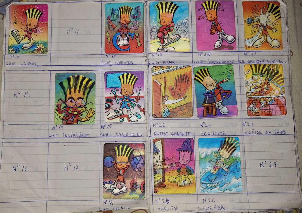 Colectie Chipicao, Star Foods, actibilde si cartonase diverse