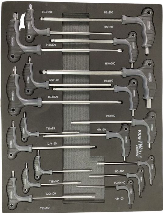 Шкаф-количка с инстроменти KraftWelle 6пълни