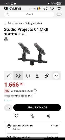 Vand/schimb set microfoane studio