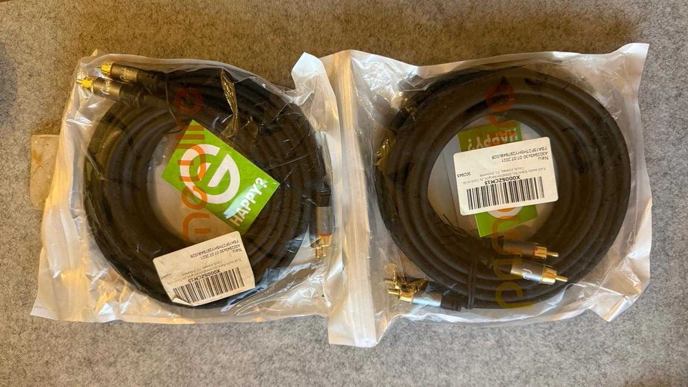 Cablu audio RCA / Cinch stereo 2x2, lungime 3m.
