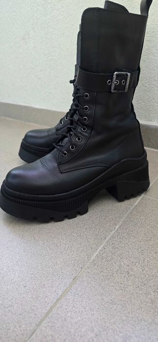 Дамски боти/полуботуш от естествена кожа номер 39