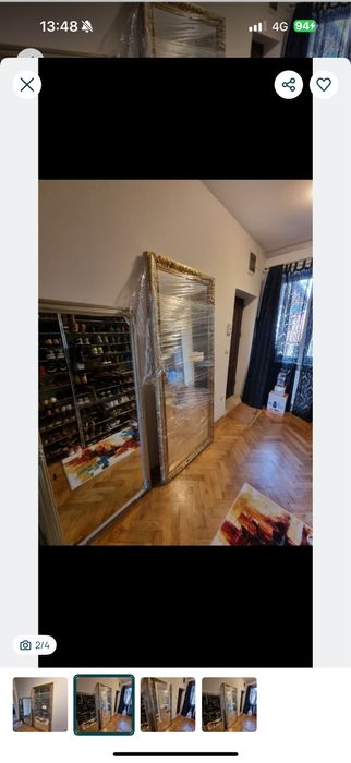 Oglindă decorativa cu rama deosebită din lemn