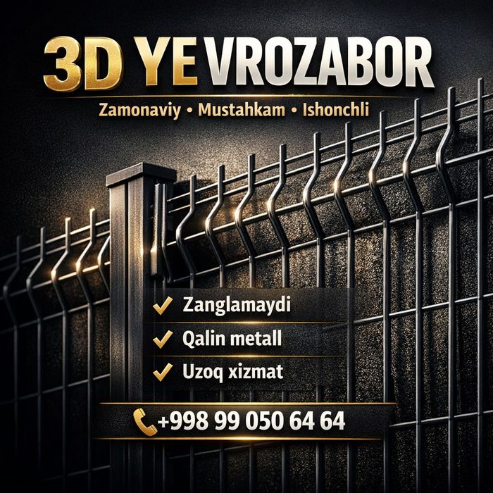 Yevroʻzaboʻr 3D Zaboʻr panellar Oʻzbekiston boʻylab yetkazib beramiz