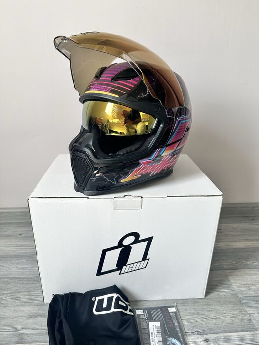 Каска ICON Hyperlite Synthwave - M размер