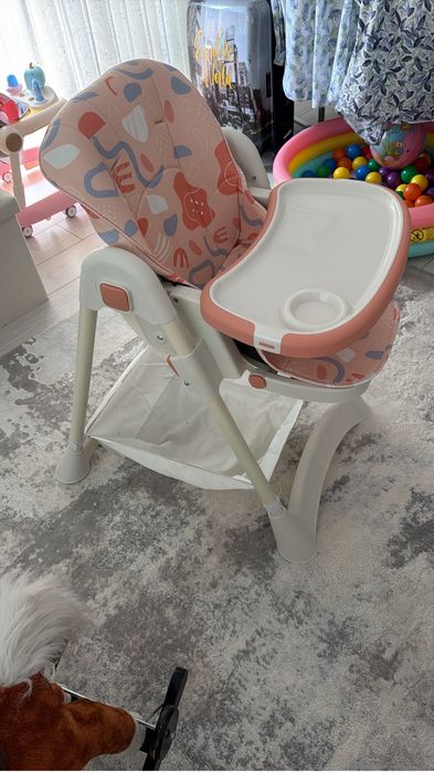 Scaun de masa 3 in 1 pentru bebelusi si copii pliabil, 6-36 luni.