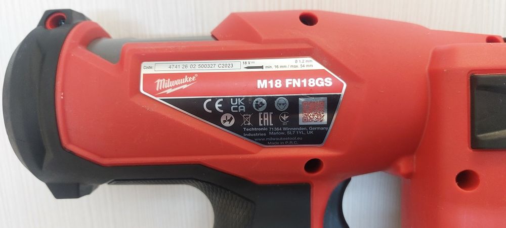 Milwaukee pistol cuie M18 FN18GS