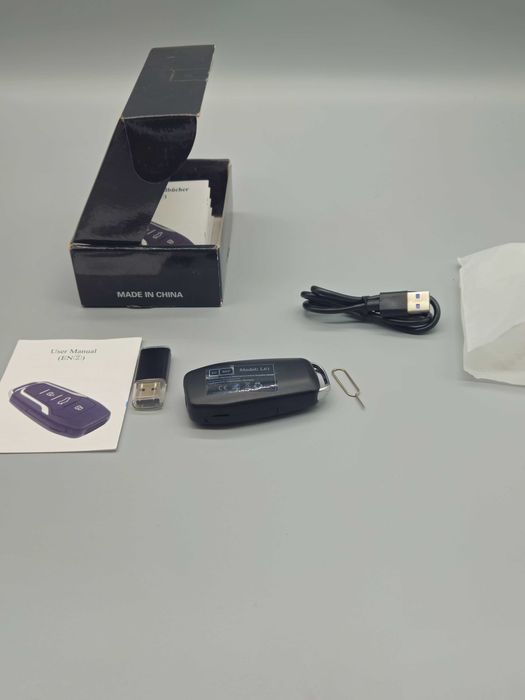 Мини скрита камера ключ за кола 1080P запис на microSD + подарък SD