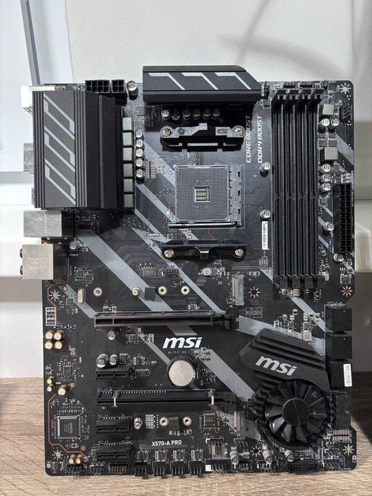 Дънна платка MSI X570-A PRO (Socket AM4, PCIe 4.0, M.2) – Отлично състояние