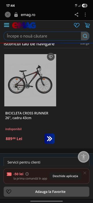 Schimb sau vand bicicleta