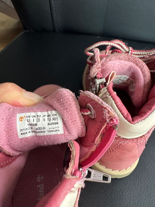 Cizme din piele Timberland marimea 23