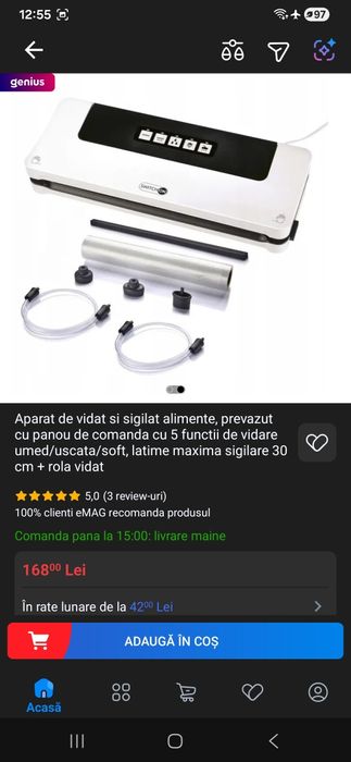 Aparat de vidat profesional nou.sigilat
