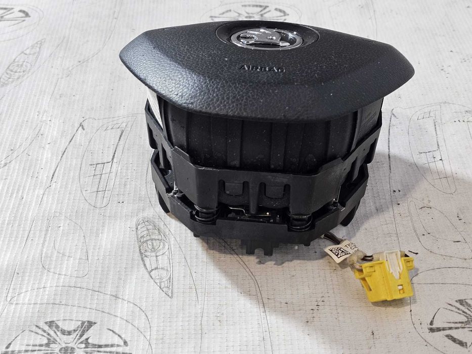 Airbag volan șofer Skoda Octavia 3 5E / Superb 2 Facelift / Fabia 3 / Rapid 2013-2019 2015 1.6 TDI Cod OEM: 3T0880201F, 3T0 880 201 F (5E3)