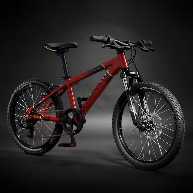 Bicicletă MTB Rockrider ST900 Aluminiu 20" Roșu Copii 6-9 ani
