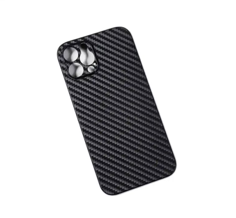 Husa Iphone 12/13/14/15/PRO/MAX/PLUS Carbon Type Subtire 0,2MM Neagra