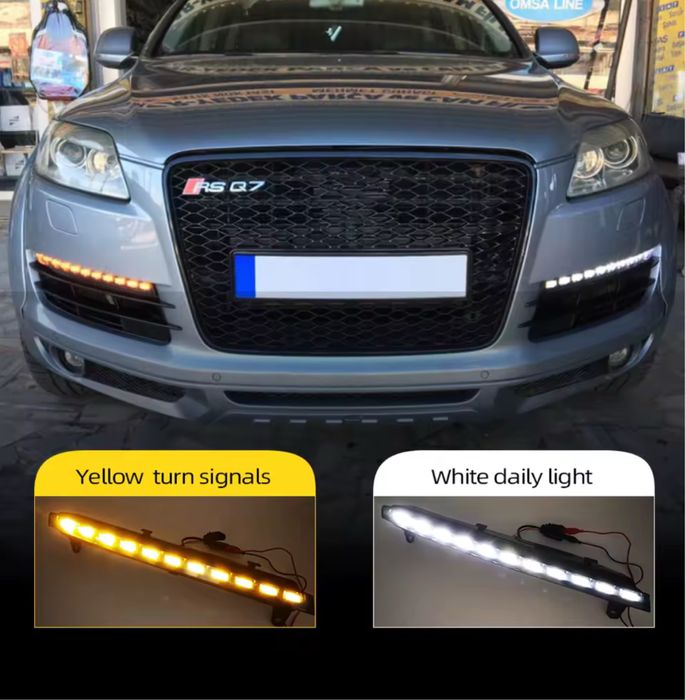 Lumini De Zi Cu Semnalizare DRL Daytime Daylight Audi Q7  2005-2010