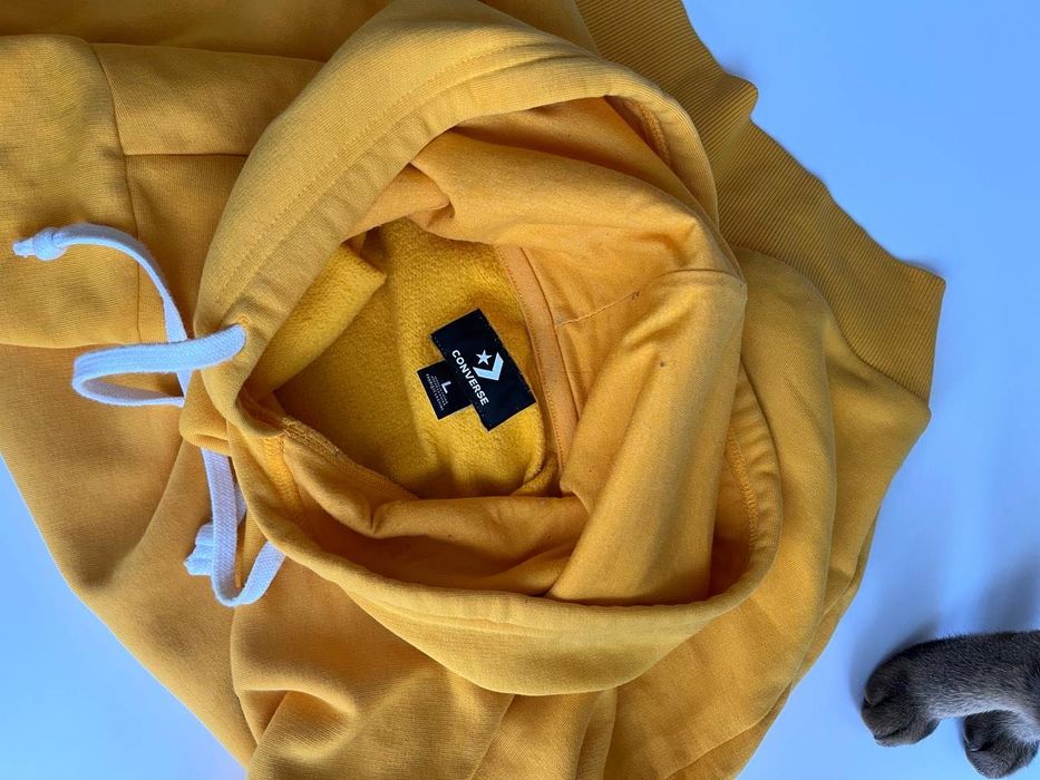 Converse Star Chevron худи – размер L, жълто, оригинал