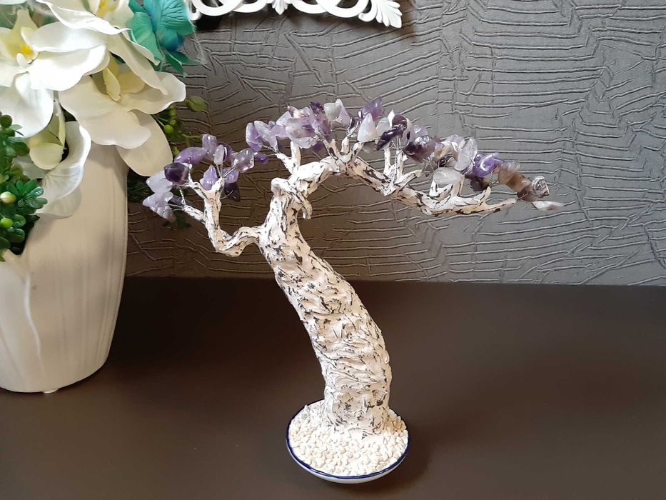 Дръвче Аметист Индивидуална поръчка, Подарък Рожден Ден, Юбилей