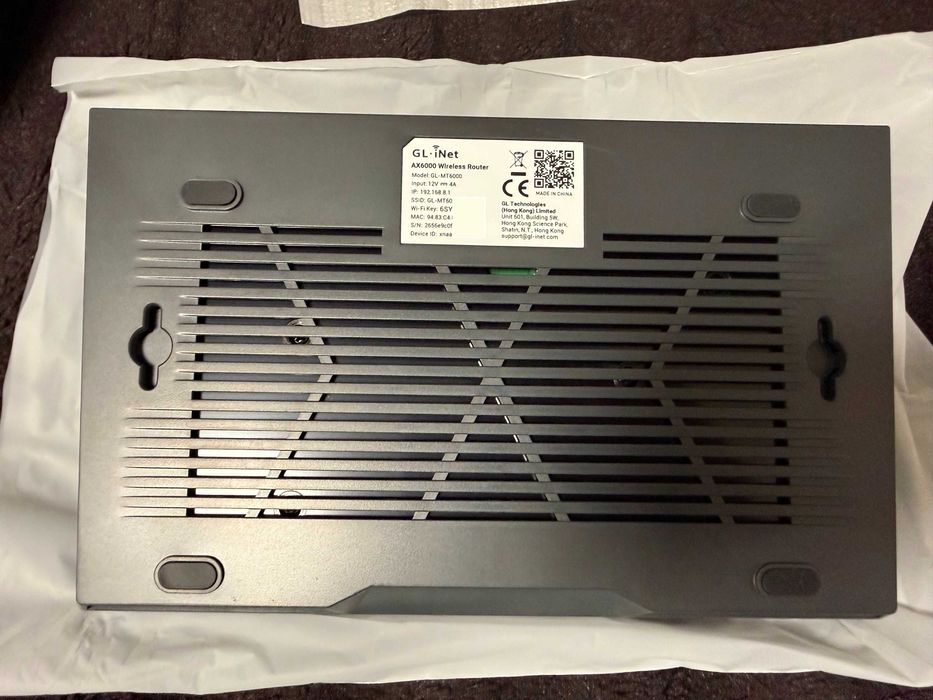 GL.iNet Flint 2 (MT6000) AX6000 Wi-Fi 6 Router