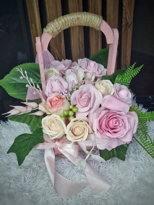 Buchet trandafiri de săpun/ buchet fluturi/buchet flori/bujori