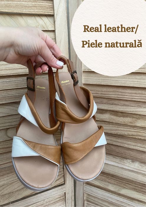 Sandale piele naturală Bata