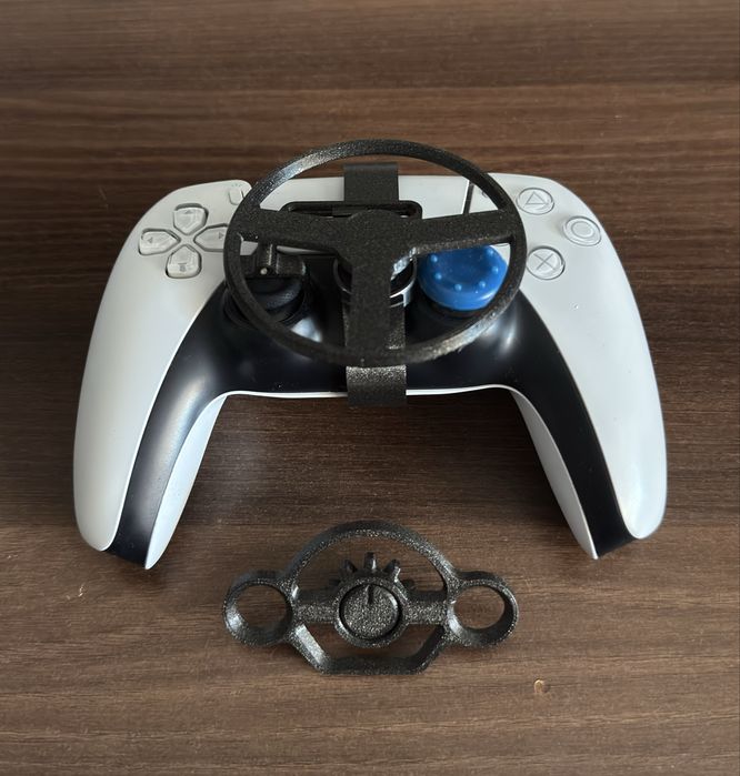 Mini Volan / Steering Wheel 3D pentru Controller PS5 DualSense – Nou
