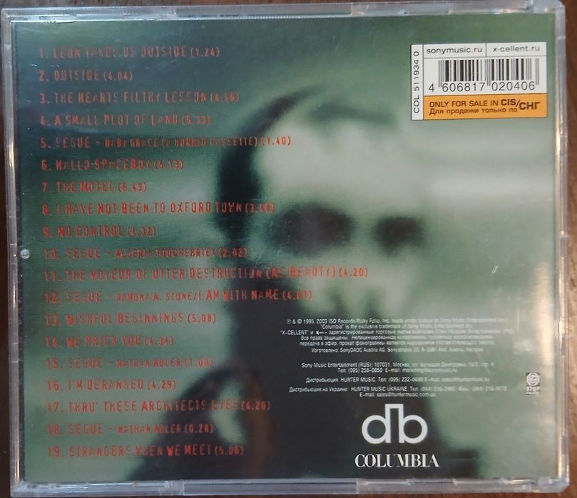 Компакт диск, David Bowie