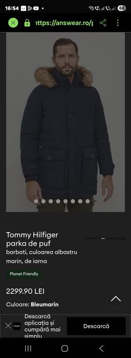 Geaca iarna Tommy Hilfiger